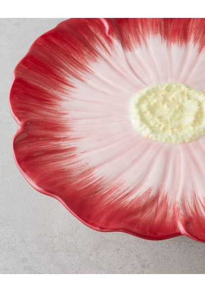 Flowerella Dolomite Kek Standı 26 Cm Kırmızı-pembe