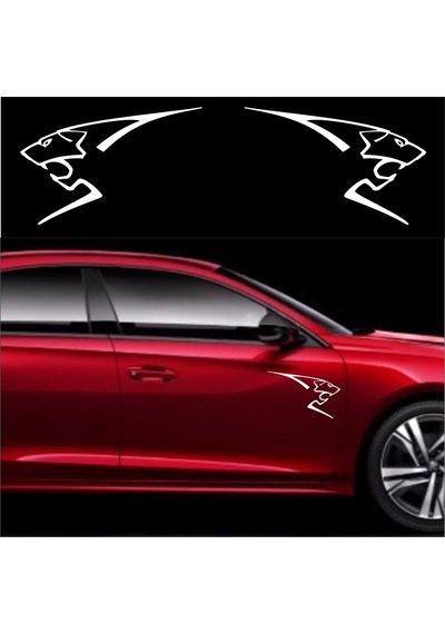 Peugeot Lemans Lion Sticker Seti 2 Adet 17X10Cm Araba Etiket