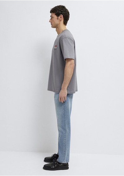 Mavi - Mavi Jeans Baskılı Gri Tişört 0613599-85550