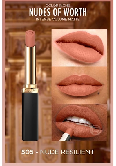 L'Oreal Paris Color Riche Intense Volume Matte Ruj 505 Nude Resilient