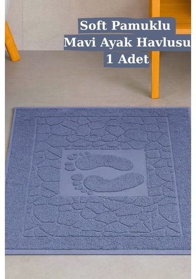 Buççin Online Mağaza Ayak Havlusu-ayak Paspası-banyo Paspası 50x70 1 Adet Orta 6 - 12 Mm Pamuk Mavi Çok Renkli Buççin Online Mağaza Ayak Havlusu-ayak Paspası-banyo Paspası 50x70 1 Adet Orta 6 - 12 Mm Pamuk Mavi Çok Renkli