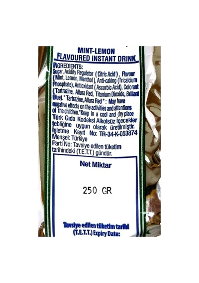Nane Limon Aromalı İçecek Tozu 250 Gr Diğer