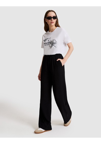 Pierre Cardin Kadın Siyah Pantolon Kanvas-chino 50329149-vr046
