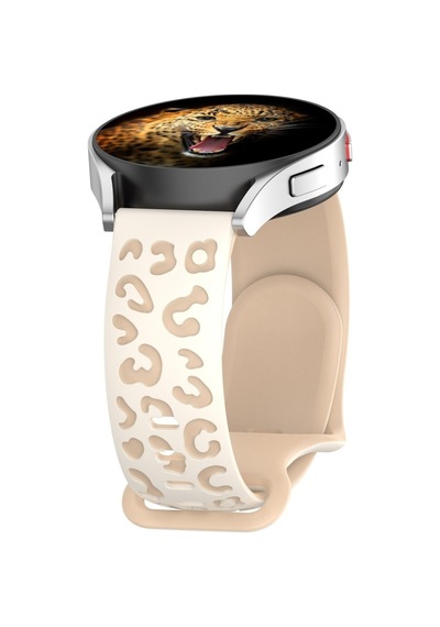 Galaxy Gear S2 20mm Uyumlu Silikon Kayış Kordon Krd-140 - Starlight-bej - T42766