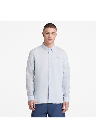 Timberland Mill Brook Linen Shirt Erkek Gömlek-33319 Açık Mavi