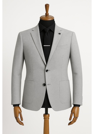 Fabio Cassani Erkek İtalyan Kesim Astarsz Blazer Ceket Klasik Ve Modern Şıklık - 7472 Taş