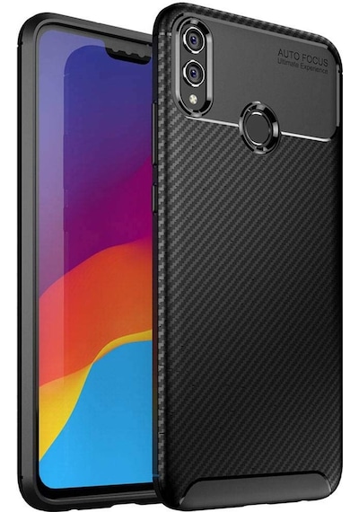 Huawei Honor 8X Kilif Karbon Tasarim Negro Silikon Kapak 405786540