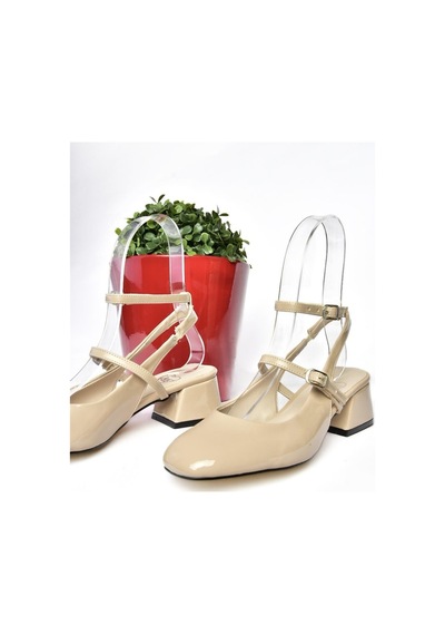 Fox Shoes P654137008 Ten Rugan Mary Jane Alçak Topuklu Kadın Ayakkabı Maryjane Ten Rengi