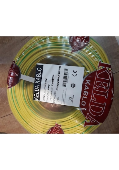 100 METRE 6 MM CCA NYAF ELEKTRİK KABLOSU - SARI