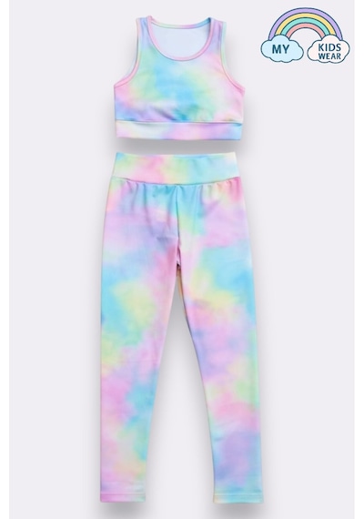 My Kids Wear Kız Çocuk Çok Amaçlı Desenli Mayo & Spor Takımı 12452 Açık Mavi - Somon My Kids Wear Kız Çocuk Çok Amaçlı Desenli Mayo & Spor Takımı 12452 Açık Mavi - Somon