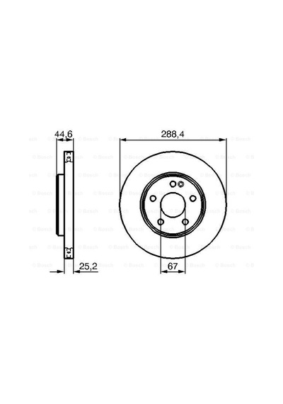 Mercedes B 245 B200 2.0 2005-2011 Bosch Ön Disk 2 Adet