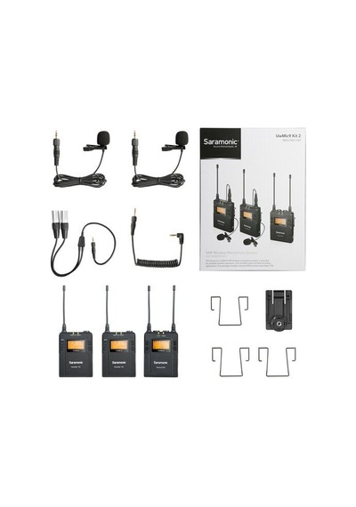 Saramonic Uwmic9 Kit 2 Rx9 Tx9 Tx9 Kablosuz Yaka Mikrofonu