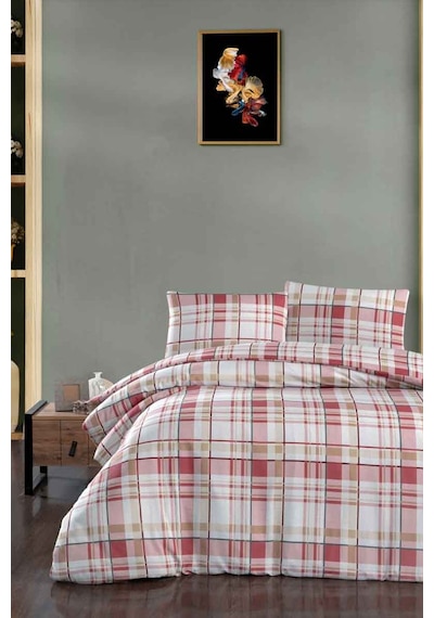 Menderes Home Cotton Collection Flanel R Çift Kişilik Nevresim Takımı G.n. Pembe