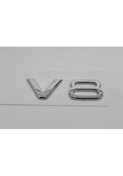 Audi A4 Serisi Uyumlu V8 Krom Çamurluk Yazısı 3m 3d Abs