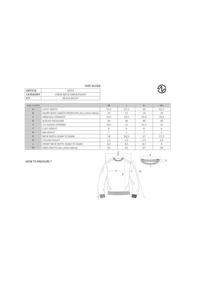AR-MA Arma Erkek Regular Fit Basic 3 İplik Şardonlu Bisiklet Yaka Sweatshirt Pamuk Polyester Karışımlı K30124603302 Gri