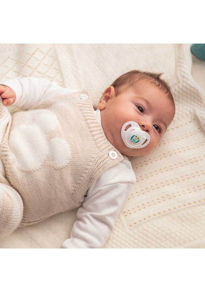Mamajoo Ortodontik Damaklı Emzik, Beyaz Baykuş, 6+ Ay, Emzik Saklama Kutusu, 1 Adet