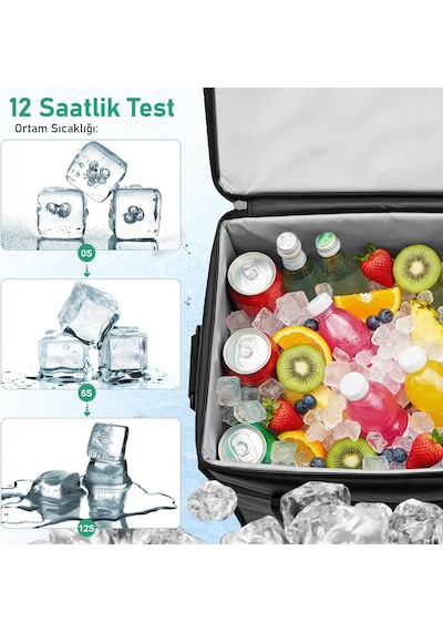 Haegs Termal Kamp Çantası, Termal Termos Çanta, Kamp, Plaj, Piknik İçin Isı Yalıtımlı Piknik Yemek Taşıma Çan Genel
