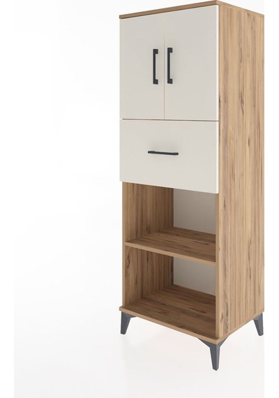 Hyperion Dolap 3 Raflı Tek Çekmeceli 2 Kapaklı 60x44x163 Çam-aytaşı Atlas Çam