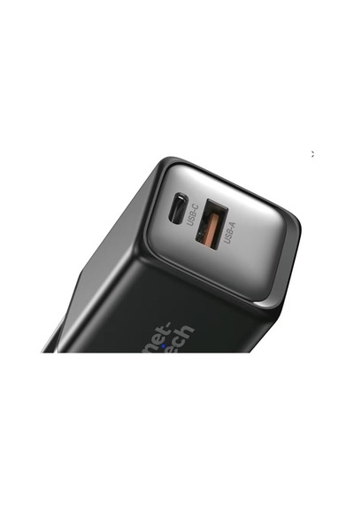 Neh 45w Gan Teknolojili Hızlı Şarj Adaptörü Siyah, Çift Giriş Usb-c & Usb-a , Type-c Uyumlu, Kompakt Ve Güçlü