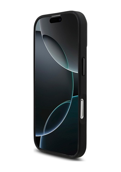 Apple Uyumlu iPhone 17  Kılıf Tumı M-safe Şarj Özellikli Deri Noktalı Dizayn Kapak Siyah Siyah
