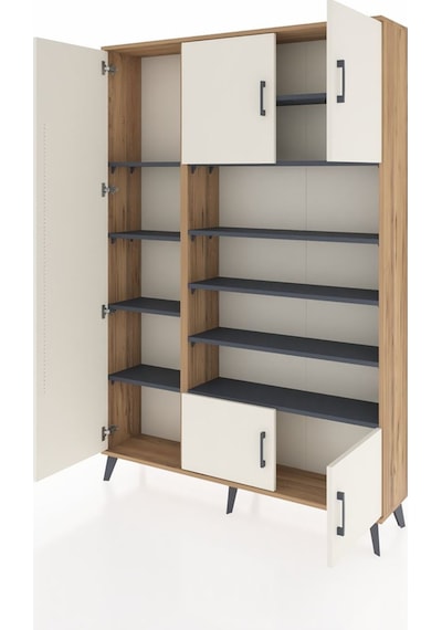 Arges Dolap 10 Raflı 5 Kapaklı 132x30x195 Çam-aytaşı/antrasit Çam Arges Dolap 10 Raflı 5 Kapaklı 132x30x195 Çam-aytaşı/antrasit Çam