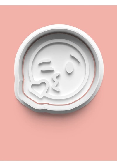 Emoji Surat İfadesi Kurabiye Kalıbı Ve Şeker Hamuru Kalıbı 0017-11