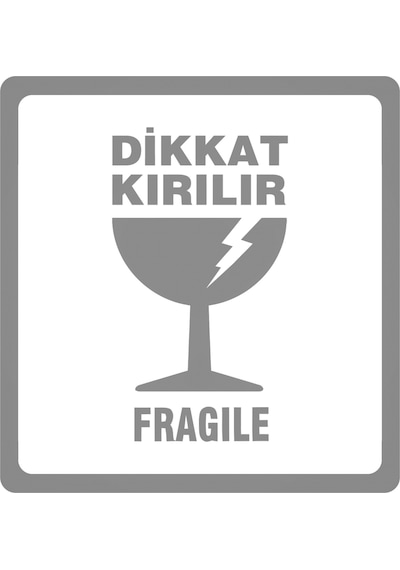 Dikkat Kırılır Etiketi 10CM 10CM 1000Adet