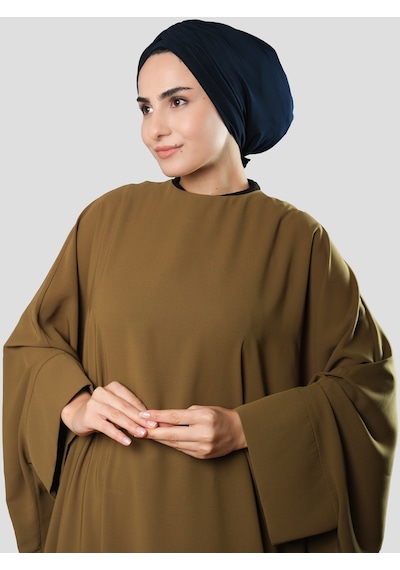 Hürrem Bone Lacivert Drapeli Salaş Tesettür Bone Sandy Büzgülü 2315 02 Lacivert