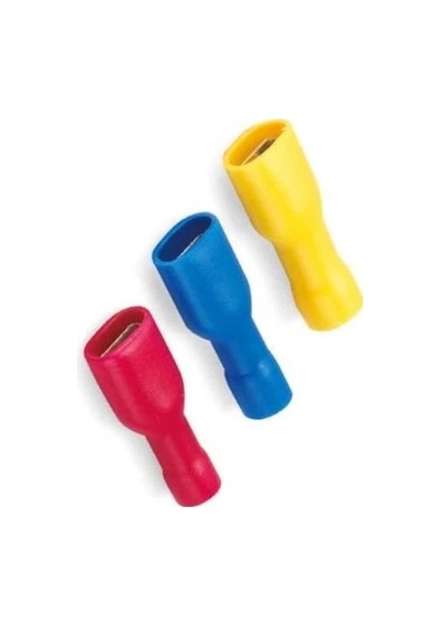 Tpfd - 2638 1.5-2.5mm2 Tam İzoleli Dişi Faston Tip Kablo Ucu Mavi - 100 Adet