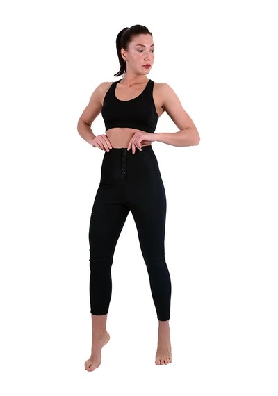 Enenstyle Fashıon Boutıque Termal Sauna Agraflı Tayt 1-siyah