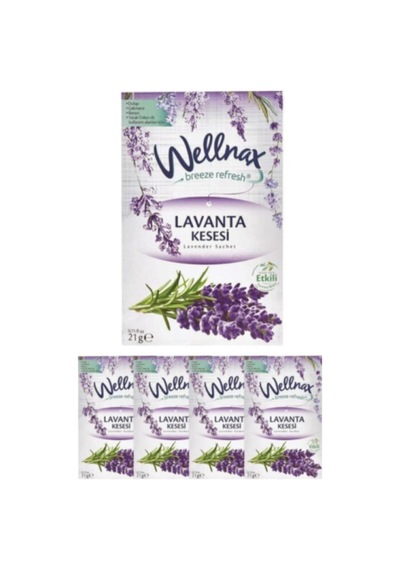 Wellnax Askılı Dolap Ve Çekmece Kokusu Lavanta 5 Adet 64281139