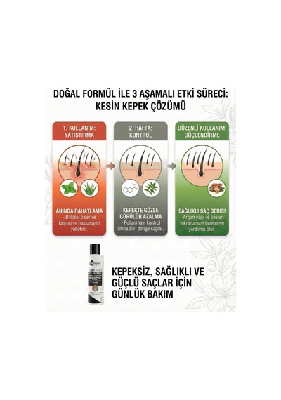 Kepeğe Karşı Etkili Sülfatsız Doğal Saç Bakım Şampuanı - Normal/yağlı Ve Kepekli Saç 250 Ml
