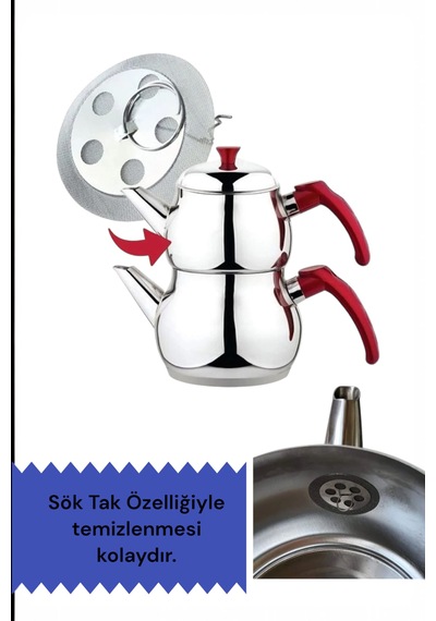 Çay Süzgeç / Demlik İçi Süzgeçi Çaydanlık İçi Sök Tak