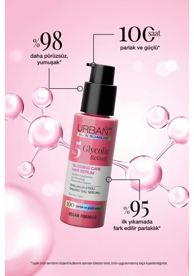 Urban Care Glycolic Retinol Parlaklık Etkili Onarıcı Saç Bakım Serumu-100ml-gloss