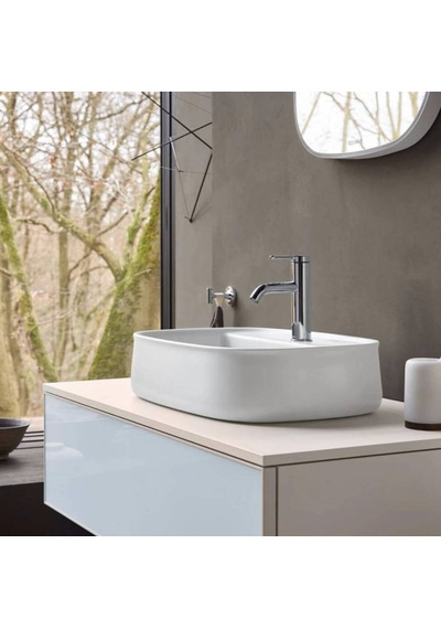 Duravit - Zencha Çanak Lavabo 42 Cm Batarya Banklı Beyaz - 2374420071- Beyaz