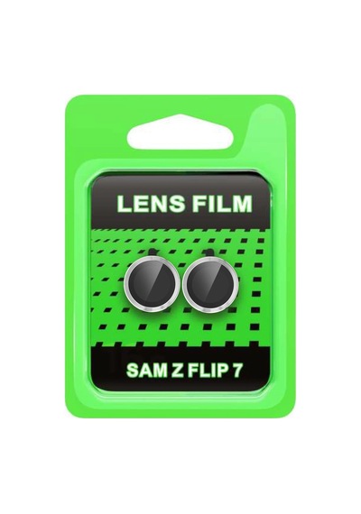 Newface - 458 - Samsung Galaxy Uyumlu Z Flip 7 Raze Metal Kamera Lens - Csmo-tex - - Gümüş