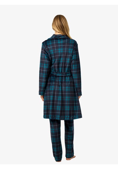 Blackspade Kadın Polar Sabahlık 52256 - Ekose Desenli