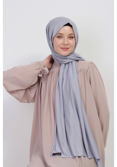 Manolyaşal İslamic Hijab Tesettür Penye Şal - 70 X 180 / Gri Gri
