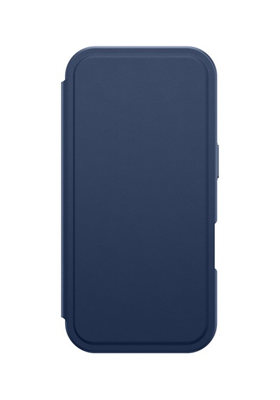 Apple Uyumlu iPhone 17 Pro Max Pu Kartlıklı Kapaklı Amazingthing Glamour Foilo Serisi Kılıf Mavi Mavi