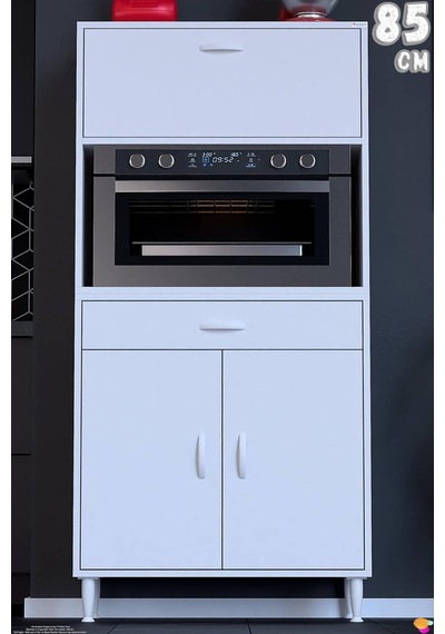 Vio 85 Cm 1 Fırın Veya Mikrodalga Dolabı Çekmeceli Kapaklı Çok Amaçlı Mutfak Dolabı Beyaz Vio 85 Cm 1 Fırın Veya Mikrodalga Dolabı Çekmeceli Kapaklı Çok Amaçlı Mutfak Dolabı Beyaz