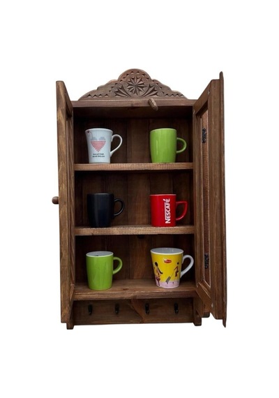 Eskitme Ahşap Mutfak Dolabı 40x69x12 Cm. Siyah Eskitme Ahşap Mutfak Dolabı 40x69x12 Cm. Siyah
