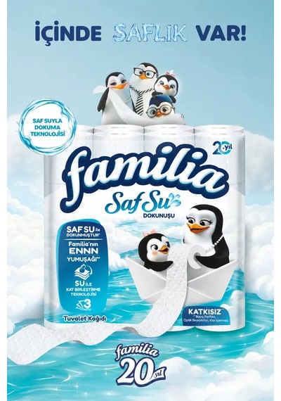 Familia Saf Su Dokunuşu Kağıt Havlu 12 Rulo X 2 Adet