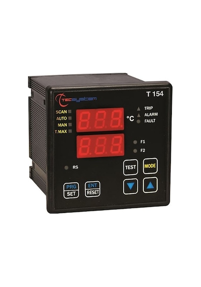 T154 Transformatör Sıcaklık Kontrol Ünitesi 4 Kanal Pt100 Sensör Girişi, Rs485 Modbus