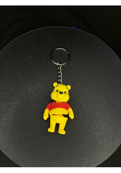 Winnie The Pooh Anahtarlık 3 Adet Çok Renkli