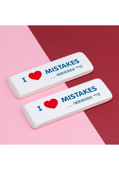 Milan Cnm4806 Esnek Sentetik Silgi I Love Mıstakes - 6 Adet