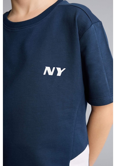 Defacto Sweatshirt Kumaşı 2li Takım Erkek Çocuk H0251a826smnv147 Lacivert-nv147