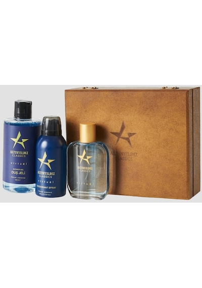 Altınyıldız Classics AC Virtuel Erkek Parfüm EDP 100 ML + Duş Jeli 400 ML + Erkek Sprey Deodorant 150 ML