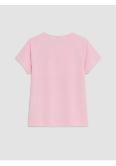 Lcw Everyday Pembe V Yaka %100 Pamuklu Kadın Tişört
