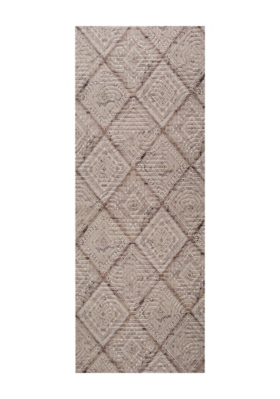 Bohem Etnik Desenli Bej Kahve Halı Modern Oturma Odası Dekoratif Kaymaz Taban Halı Fch 30985 Kahve