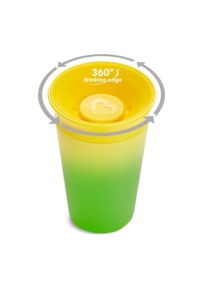 Munchkin Mucize 360° Renk Değiştiren Alıştırma Bardağı 12+ Ay 266 ML Sarı